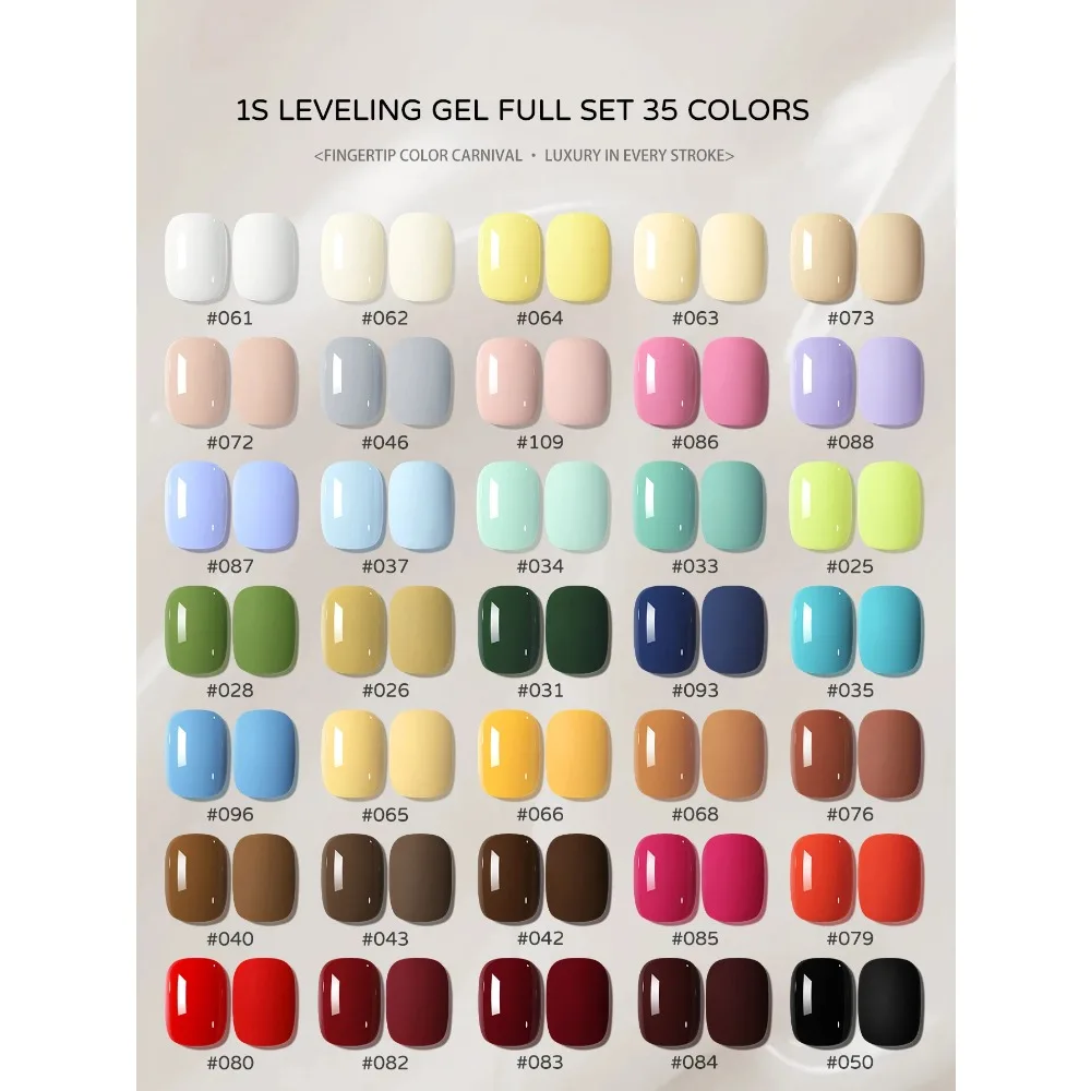 35-color 15ml Popular Series Nail Gel Pure  Gel Nail Add Semi-Permanent Soak Off UV LED Construction