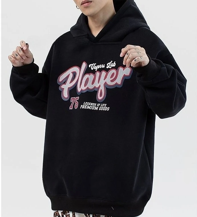 Felpa con cappuccio stampata per bambini Street Style Hip-hop Felpa con cappuccio sportiva all'aria aperta stile minimalista Felpa con cappuccio per ragazzo e ragazza