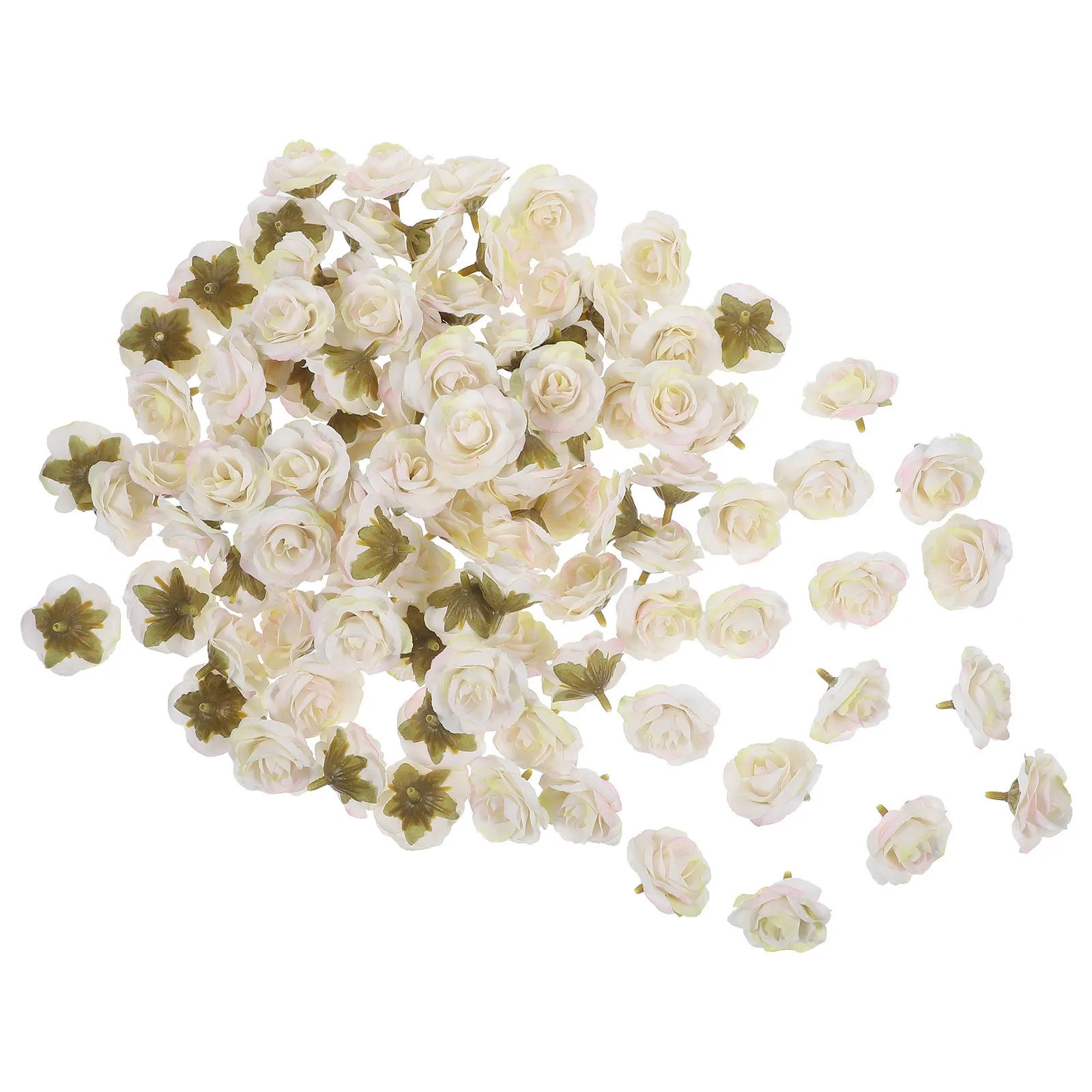 

100Pcs Artificial Rose Heads Mini Silk Flower Decor for Wedding Valentine's Day DIY Craft Projects Embellishment Supplies