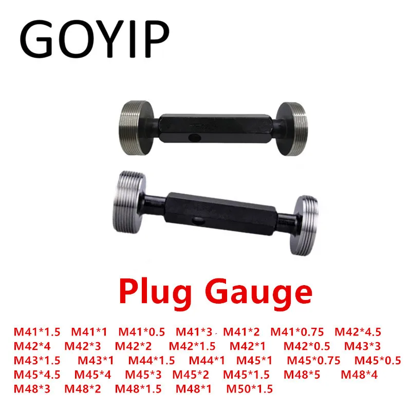 

M41 M42 M43 M44 M45 M48 M50 Metric Thread Plug Gauge GO And NO GO Gage Support Customized