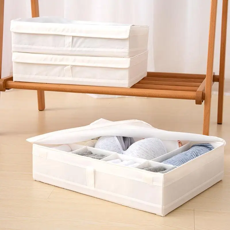 Clothes Organizer Storage Box Underwear Bra Socks Cabinet Drawer Organizer T-Shirt Storage Basket Wardrobe Storage Organizers
