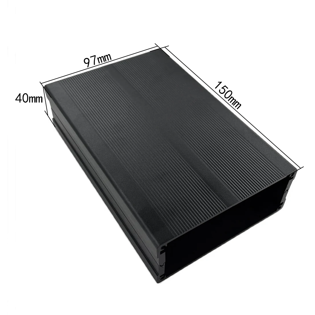 Aluminum Enclosure Extruded Project Box DIY 97X40X150mm NEW Separated Type Black Color Case Wholesale Price