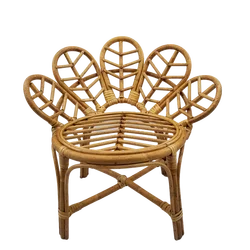 Newborn Photography Props Vintage Rattan Flower Chair Infant Basket Photoshoot Chair Bed Photo Posing Prop Baby Crib Accessories