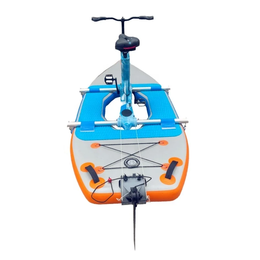 Inflatable Water River Sea Bike Swan Pedal Boat Tandem Bicycle Bike Electric Hydro Bikes