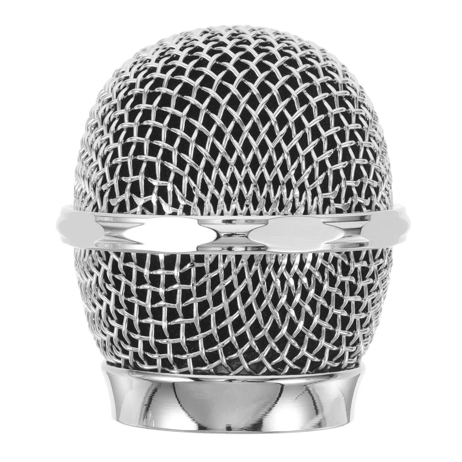 

Microphone Metal Head Replacement Durable Small Mic Replacement Mesh Head for Studio Concert Mic Repair Supply