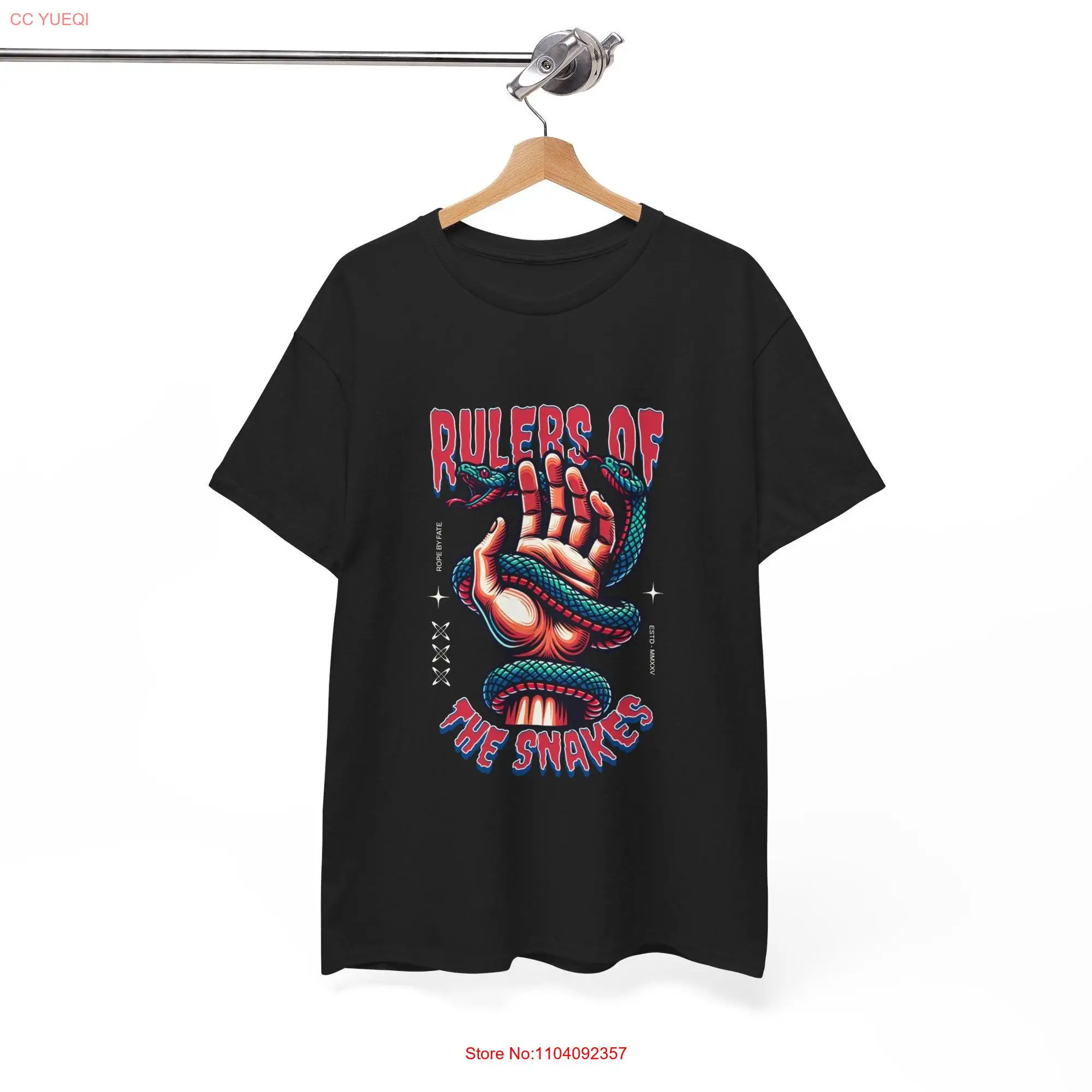 Rulers of the Snakes T Shirt Snake Design Bold  long or short sleeves