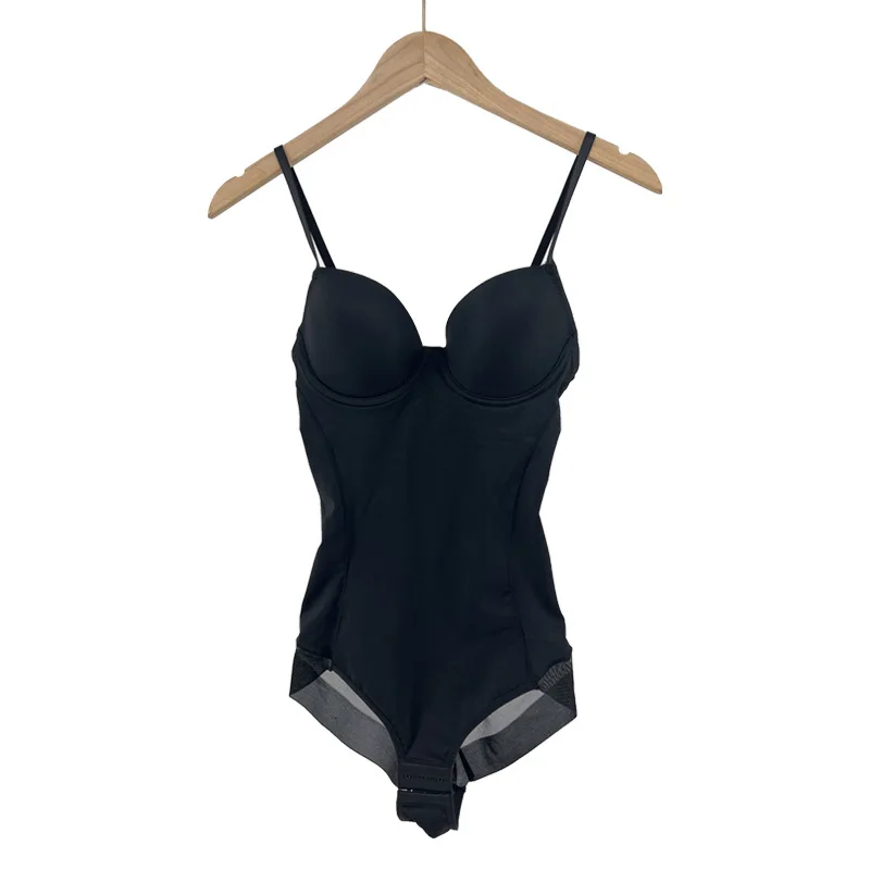 Underwire Wine Bodysuit Women Shapers Stretch Solid Color Silky Underwear Shapewear Body Shaper