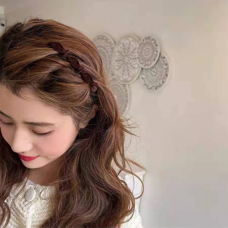 Flocked Bangs Hair Clip Headwear Duckbill Hair Claws Barrettes Vintage Hairgrip Braided Fashion Hairpins Hair Accessories