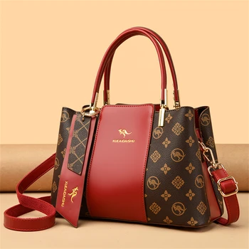 Alternative view of Luxury Handbag Fashion Print Large Capacity Soft Leather Women Shoulder Crossbody Bag Leisure Designer Ladies Purses and Handbag