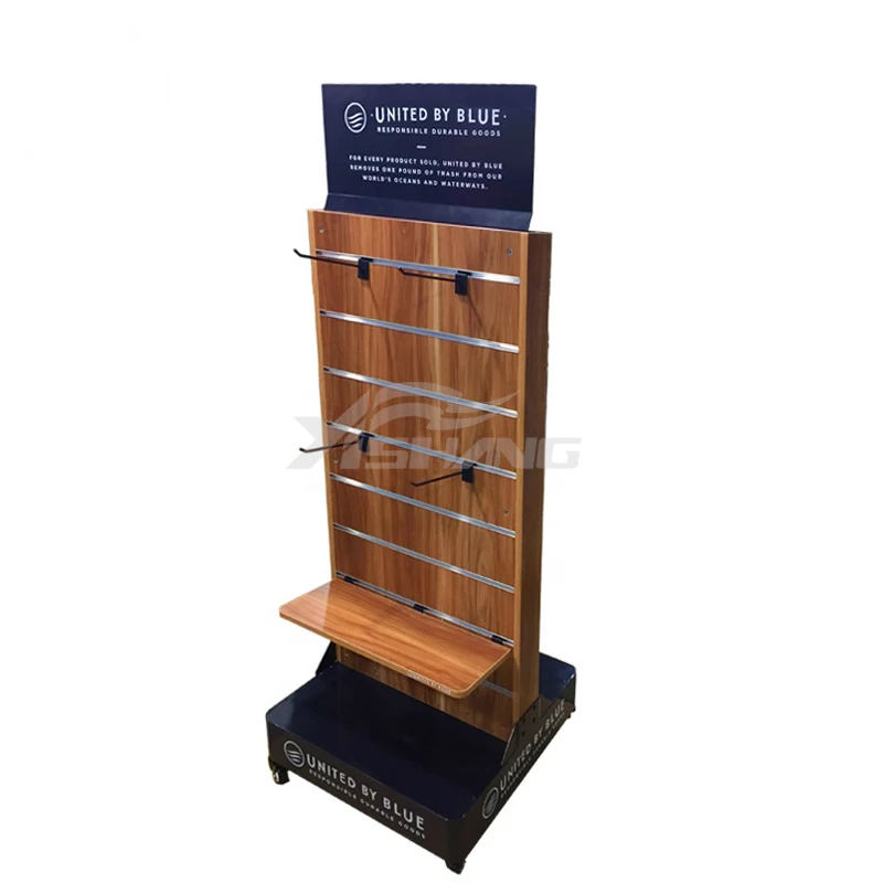 custom.Customized Stainless Steel Clothing Store Double Sided Hook Garment Display Stand