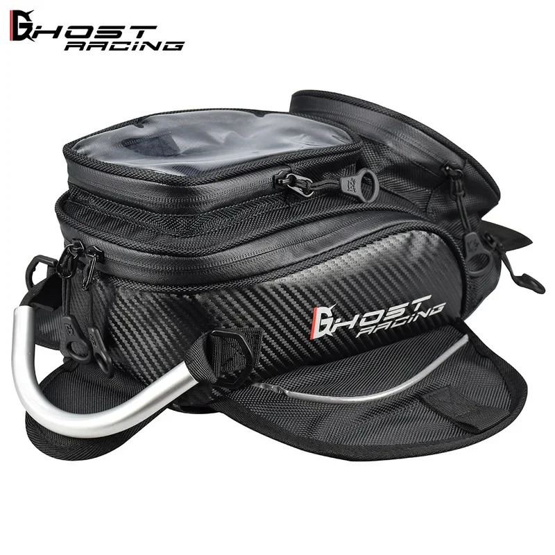 Motorcycle Cycling Fuel Tank Touchable Navigation Magnet Bag Motorbike Dust Bags Motorcycle Rider Satchel Fanny Pack Equipment