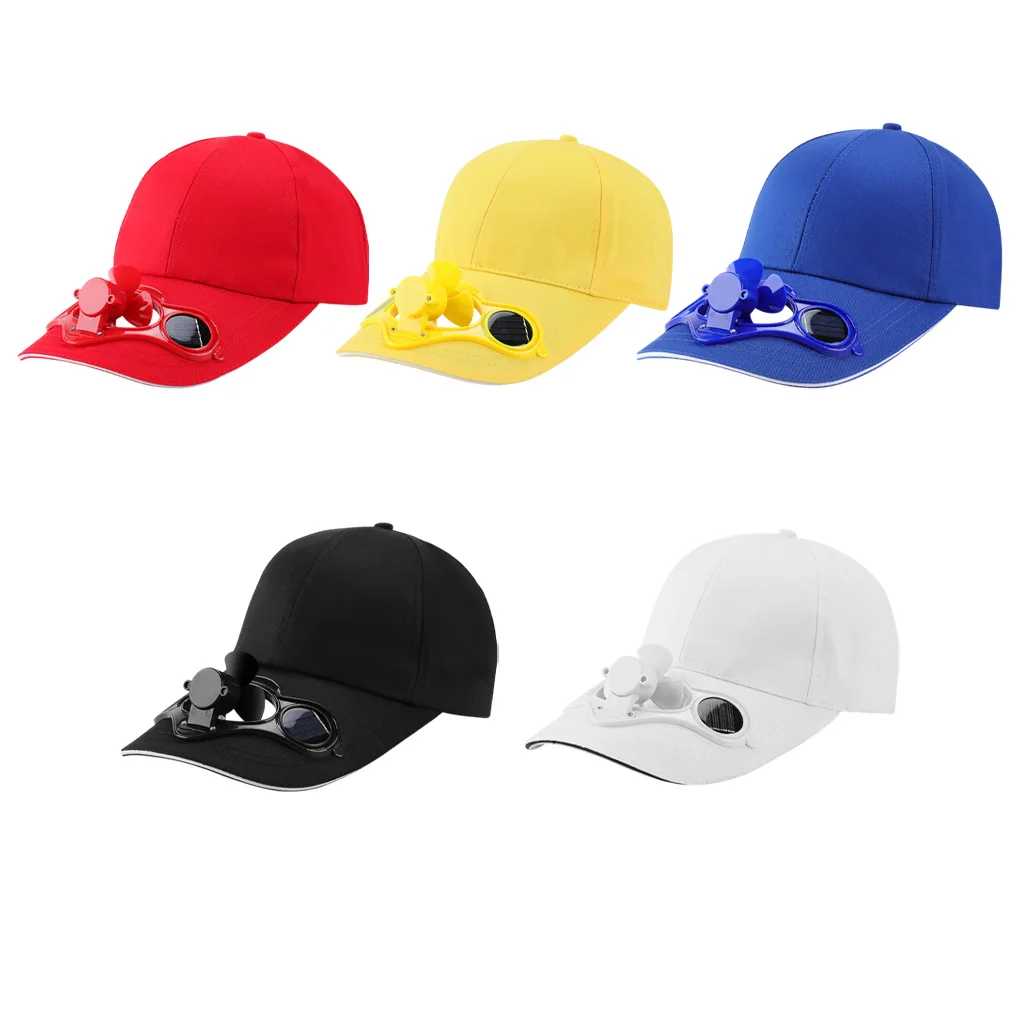 

Solar Fan Hat for Men Women - Sun Protection Summer Cooling Cap with USB Rechargeable Fan, UV Sunshield, Adjustable & Breathable