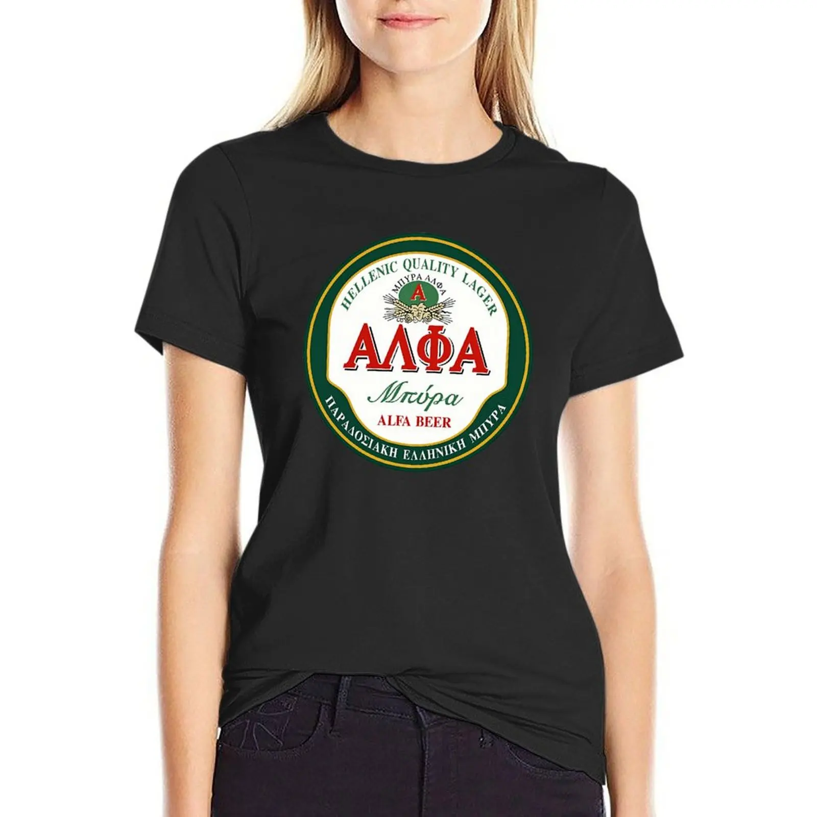 

Alfa beer T-Shirt anime clothes graphics aesthetic clothes Aesthetic clothing T-shirt Women