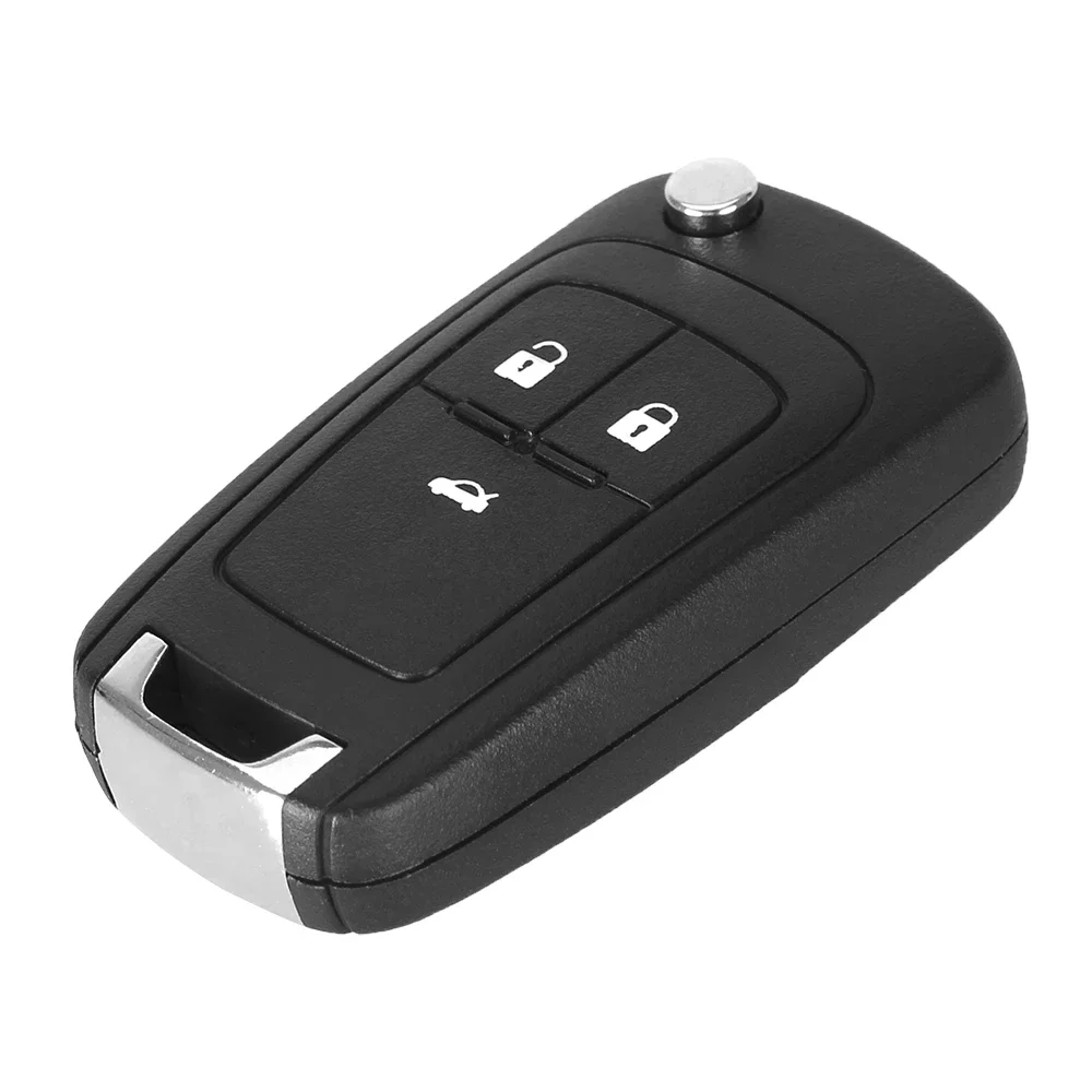 Keyyou carcaça de chave remota para chevrolet, 10 peças, 2/3/4/5 botões, cruze, opel astra j, corsa e, insignia, zafira, filp