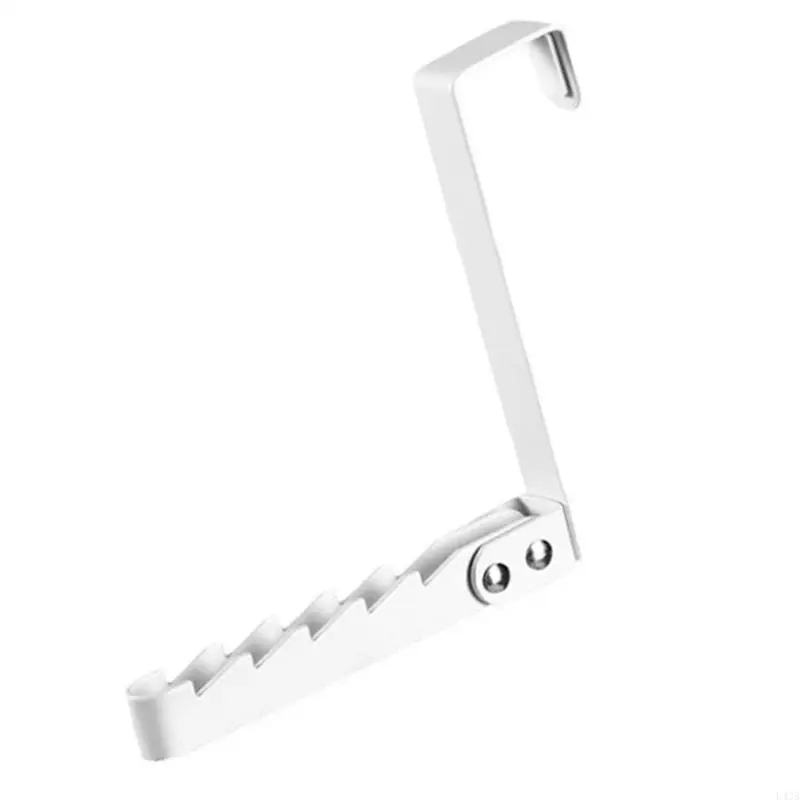 L43A Door Mounted Clothes Coat Hook Heavy Load Rack for Kitchen or Bathroom Hanging Space Saving Bedroom Robe Hanger