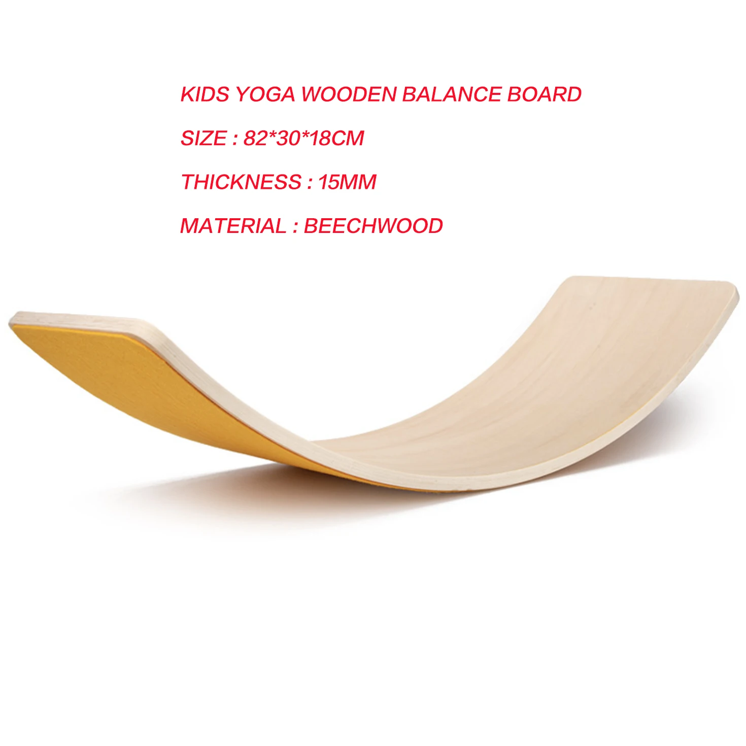

Wholesale Cheap Kids Wooden Curved Wobble Balance Board for Sale