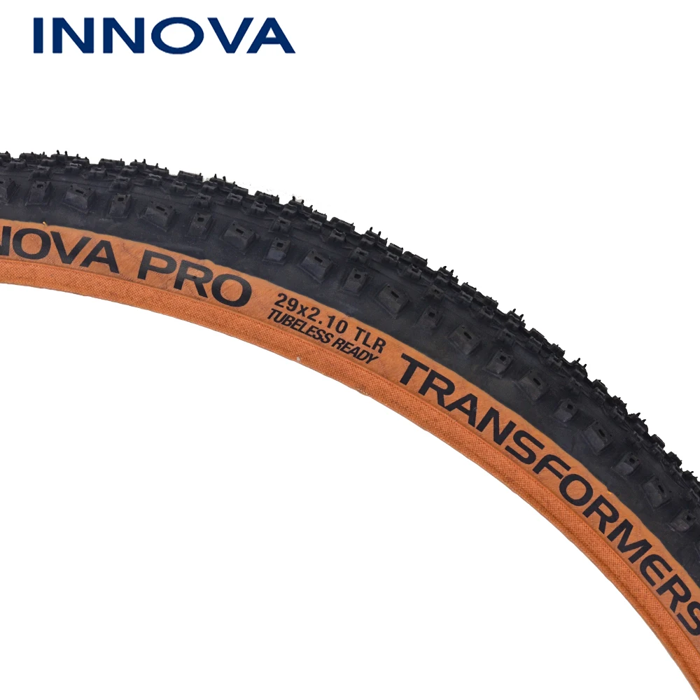 INNOVA 27.5 29x2.10 TRANSFORMERS Tubeless Yellow Edge Folding Tire for Road Gravel XC Tracks MTB Off-Road Bicycle Cycling Parts