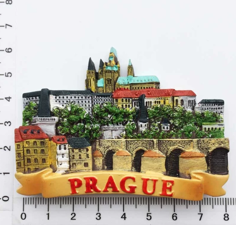 Europe Czech Republic Prague Praha Fridge Magnet Tourist Souvenirs Refrigerator Magnetic Stickers Decoration Articles Travel