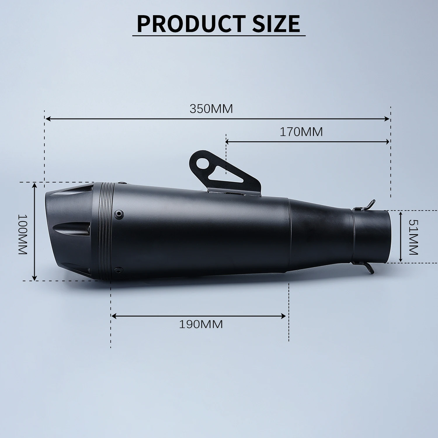 

for GSX250R ZX10R R25 KTM390 moto exhaust Pipr tail section modification suitable models Universal Connecting Slip-on Muffler ss