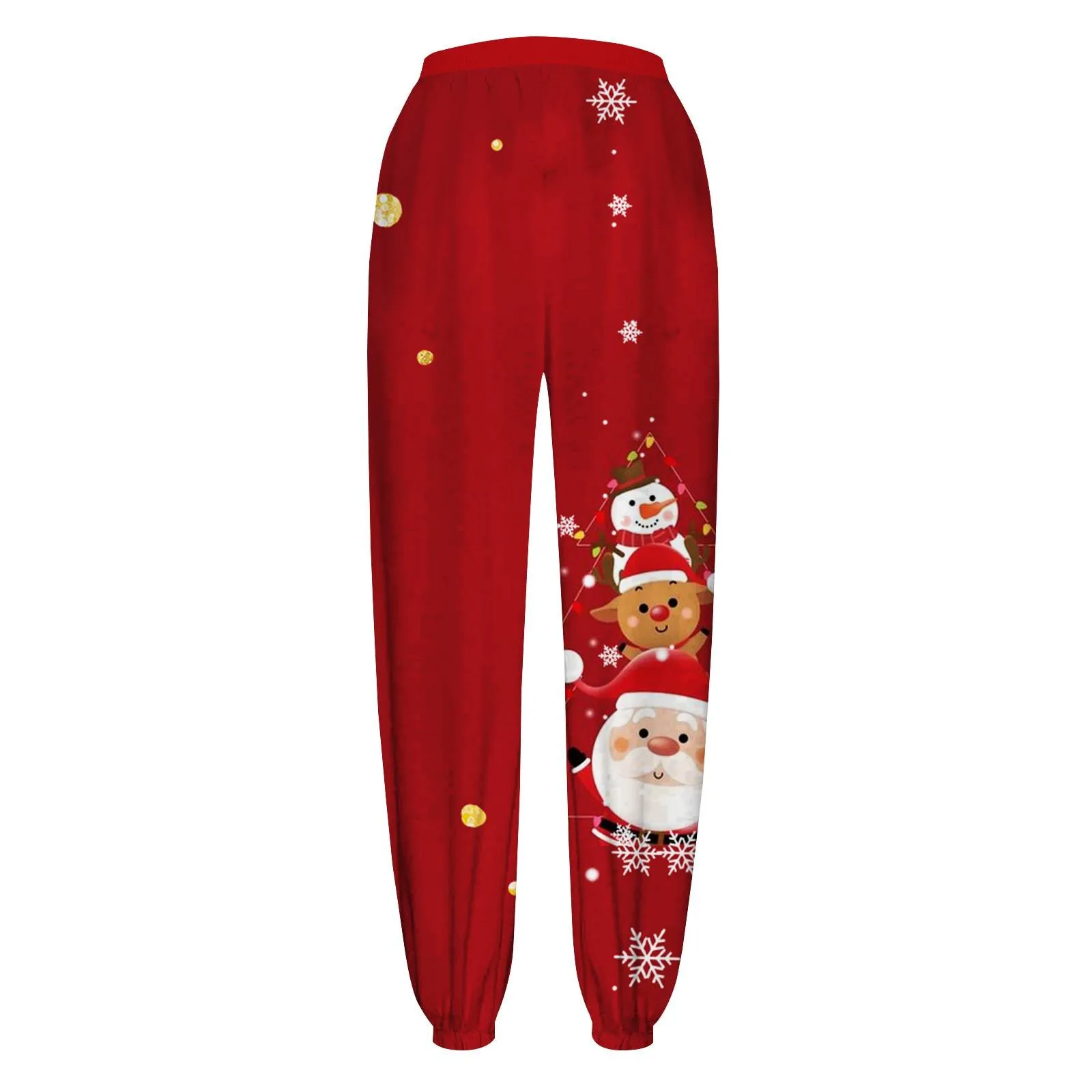 Women Merry Christmas Fashion Trousers Deer Xmas Print Bottom Sweatpants Sweatpants Gym Fitness Training Pants Female Joggers