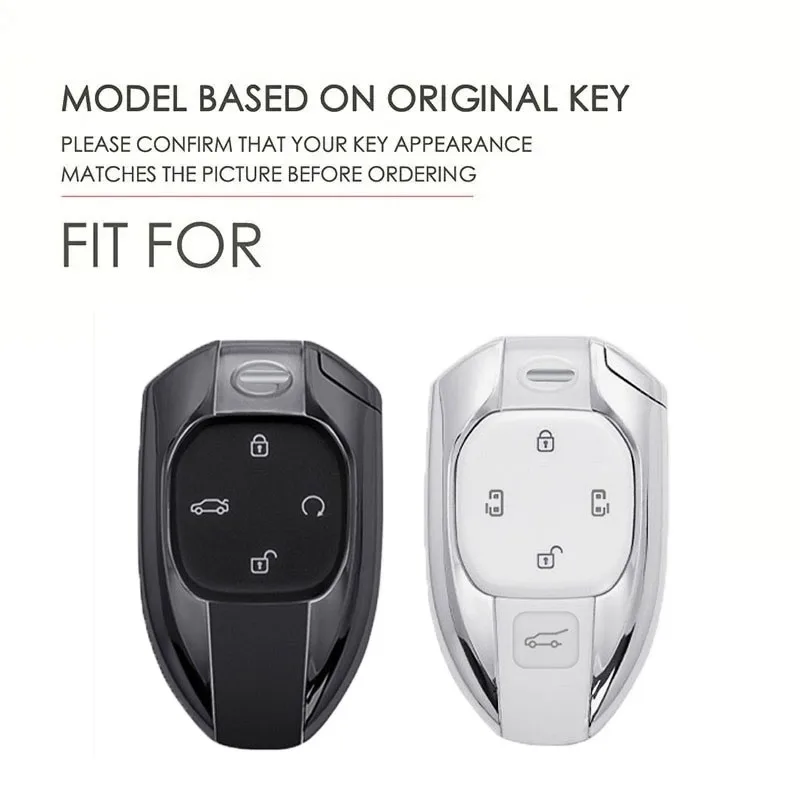Transparent Clear Tpu Key Cover for GAC Trumpchi Motor M8 Master/GS8 - Full Protection Anti-Scratch Case W/ Leather Strap