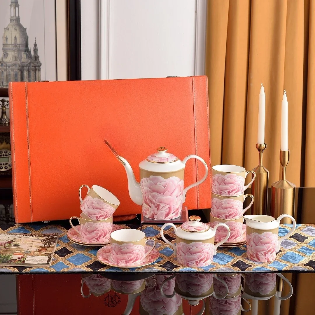 Coffee set British, afternoon tea tea set European, small luxury coffee set