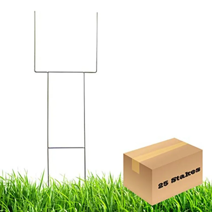 

Оцинкованные проволочные стойки H-образной формы 30 x 9 дюймов, калибр 9, для табличек на ветхе, подходят для гофрированных табличек 4 мм, сверхпрочные металлические стойки-шаговики