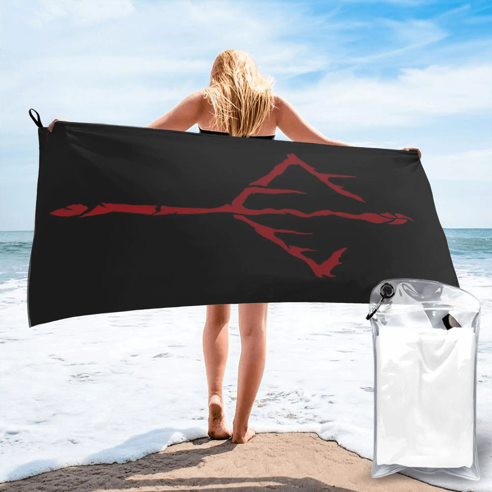 Bloodborne hunter's mark Beach Towel Soft Microfiber Quick Dry Absorbent Quick Towels For Pool