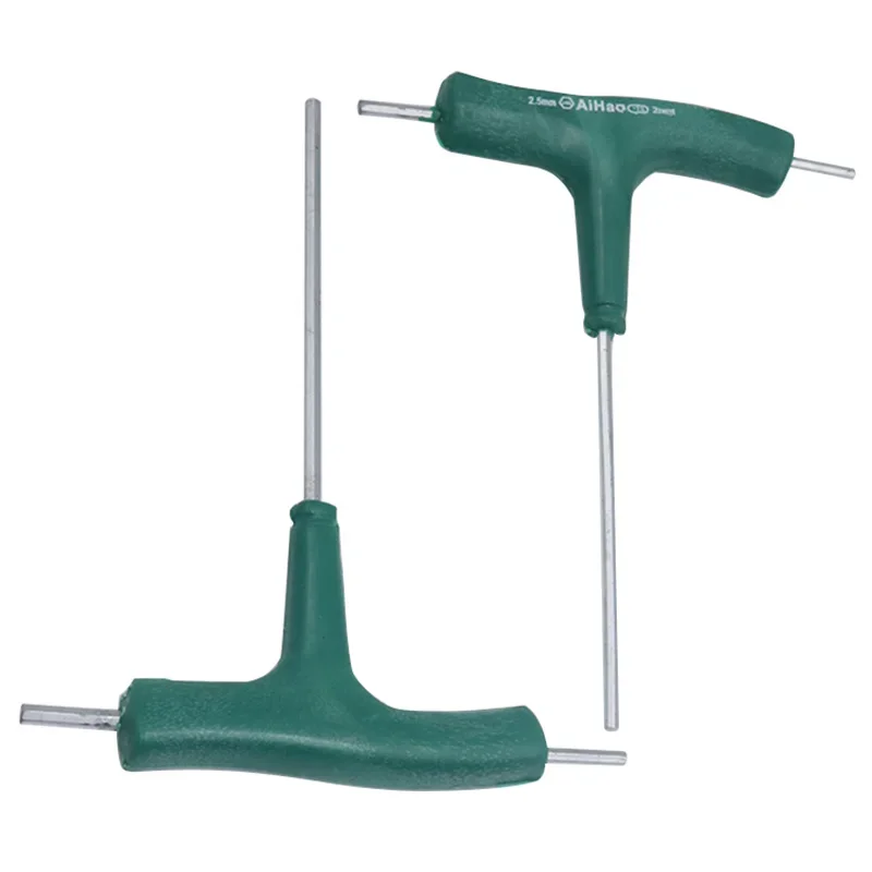 1pc Car Chain Saw Hand Tool 2.5mm  High Carbon Steel Allen Key T Internal Screw Hardware Hex Handle Wrench