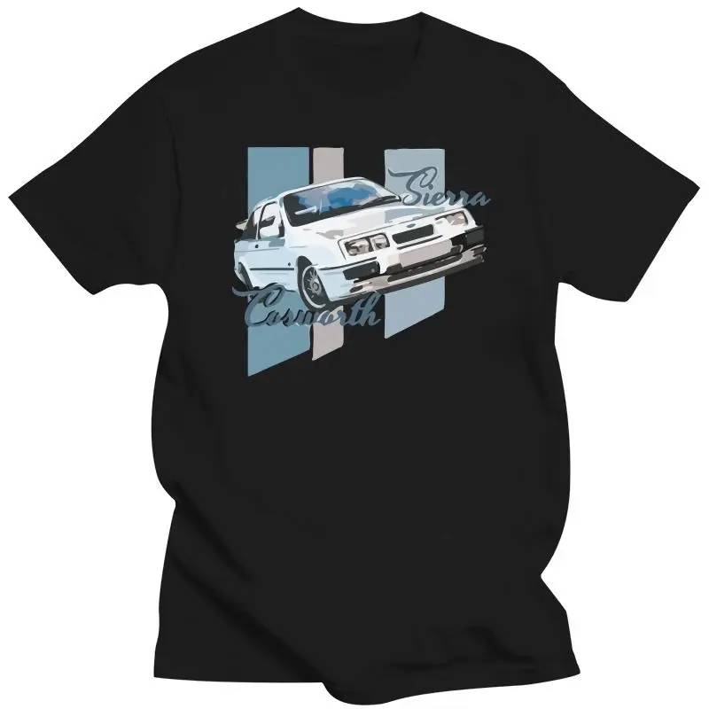 New Men'S T-Shirt 2021 2021Est American Classic Car Sierra Cosworth Classic Car T-Shirt Tee White High Quality Print For DAD 100