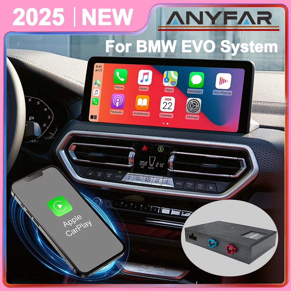 Wireless CarPlay Android Auto retrofit kit decoder box for 2016-2024 BMW 1 2 3 4 5 6 7 Series X1 X2 X3 X4 X5 X6 X7 M3 M4 M5 I3 I