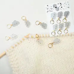 Sewing Supplies Metal Knitting Stitch Markers DIY Craft Marker Tools Pendants Knitting Crochet Stitch Marker Flower Locking Ring