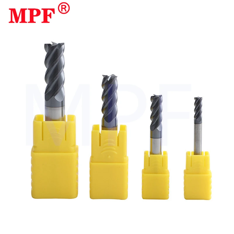 

HRC50 4-Flute Coating Flat End Mill Stainless Tungsten Steel Carbide Milling Cutter For CNC Mechanical Machining Endmills Tools