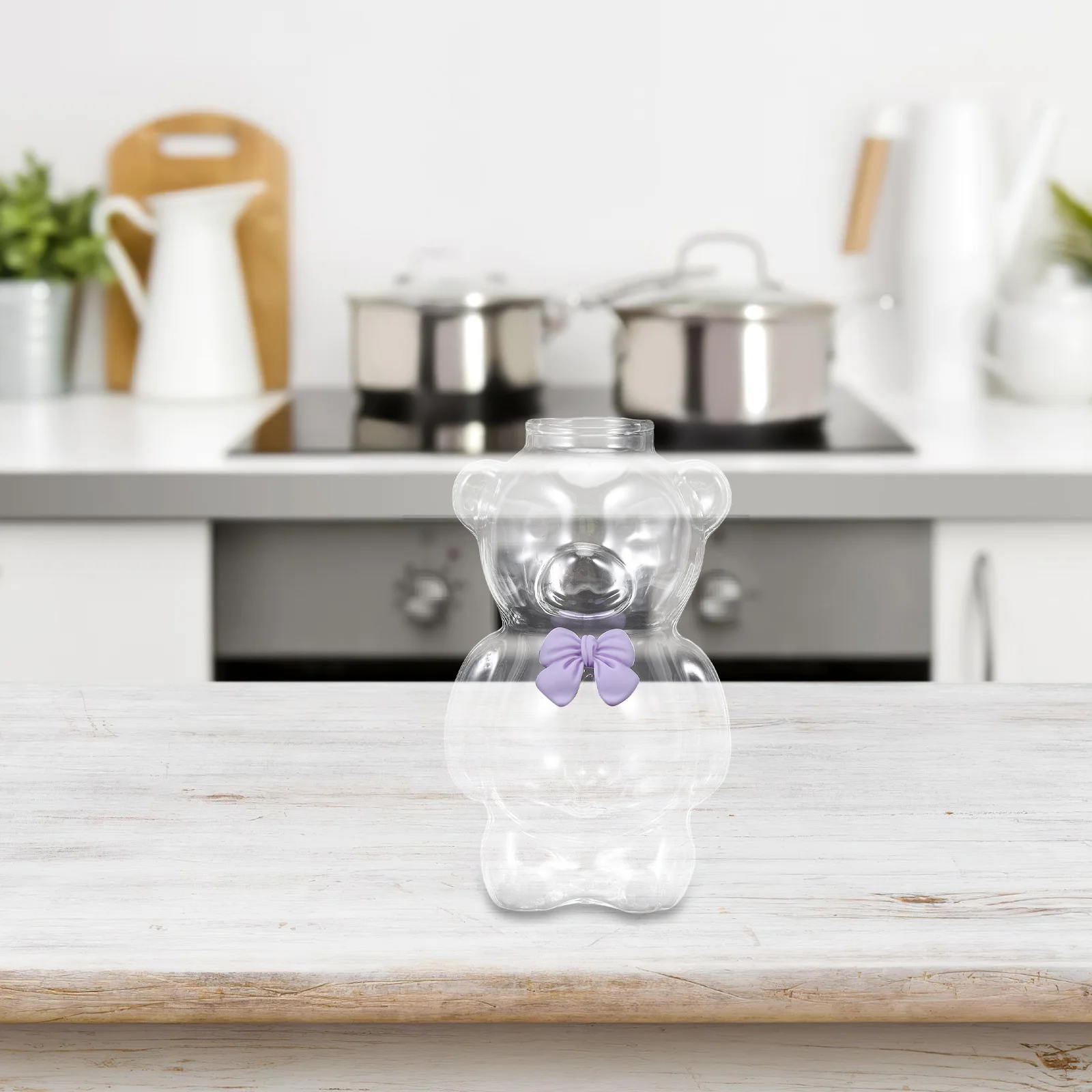 

Bear Glass Cup 300Ml Cute Kawaii Drinking Jar for Bpa Free Leak Resistant Ideal for Home School Small Bear Mug