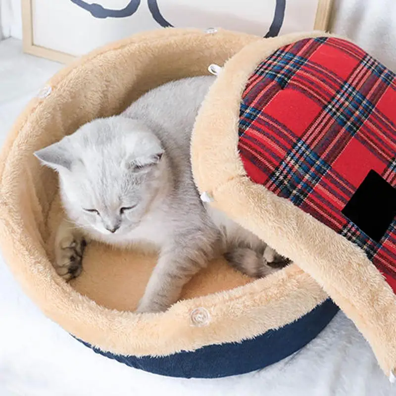 

Cat Pet Bed Cave Double Mode Design Pet Bed Cat Bed Detachable Cat Nest Cozy Comfortable Bed For Cats Of All Sizes