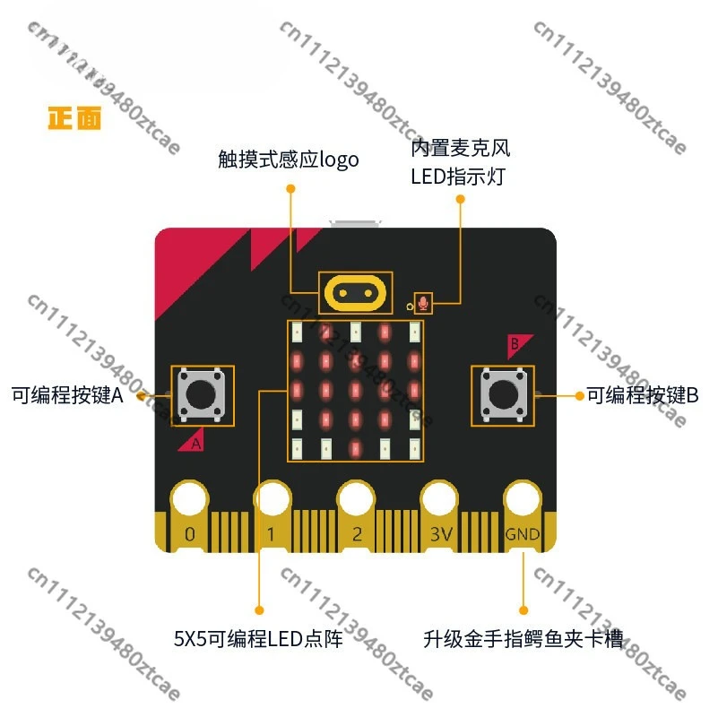 V2.2 BBC micro:bit Main Controller Board Graphical & MicroPython Coding STEM Educational Learning Hardware