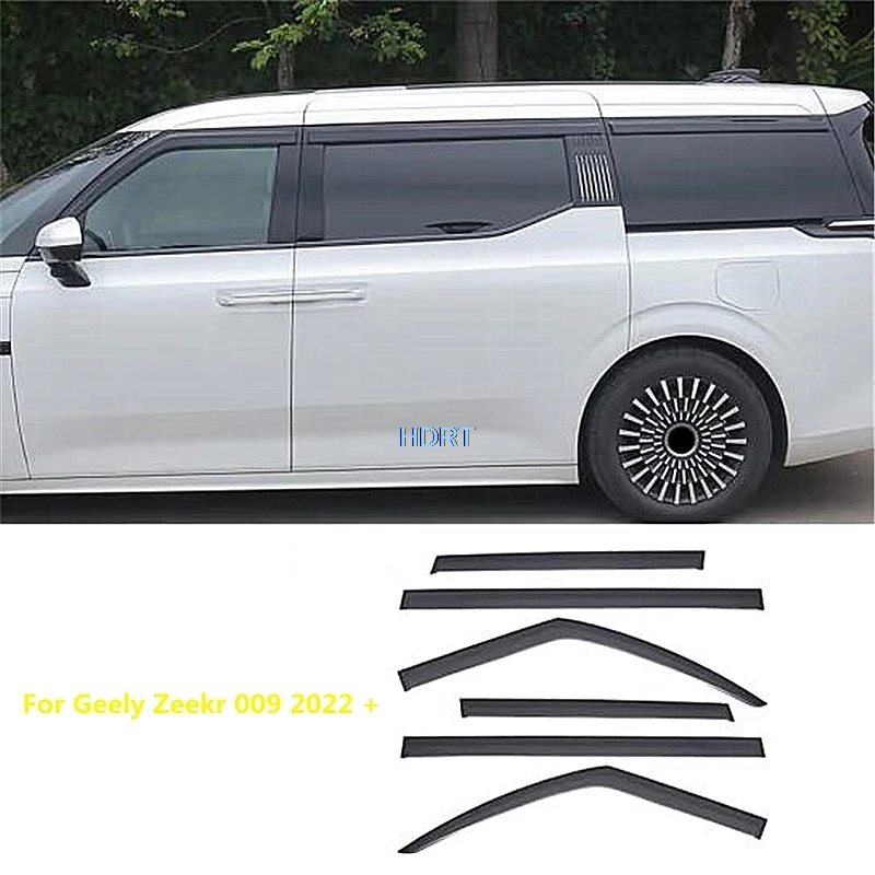 

Car Style Door Window Visor For Geely Zeekr 009 2022 + Awning Shelter Shade Sun Rain Screen Deflector Guard Weather Shield Cover