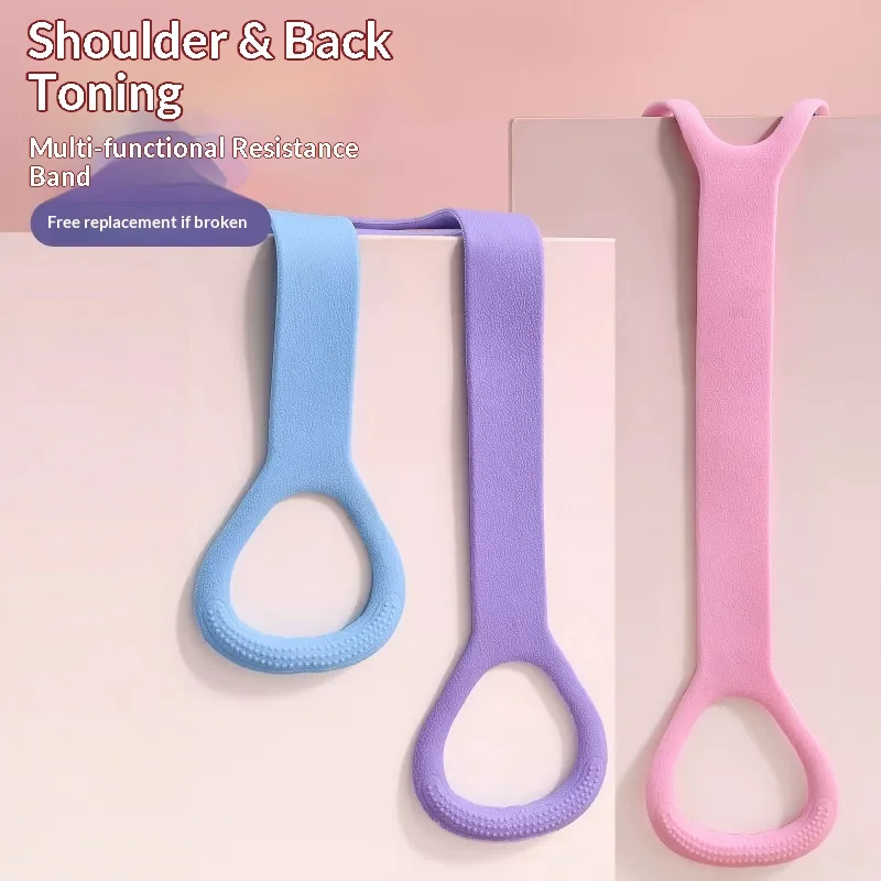 8-shaped Resistance Band Yoga Stretch Rope Home Fitness Pull Band for Shoulder Back Training Workout Exercise Equipment