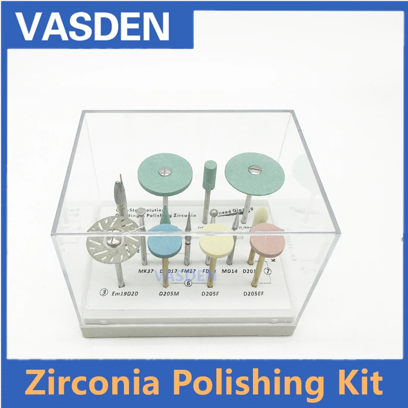 One Set One Set Dental Diamond Disc Polisher Polishing Burs Grinding And Polishing Kit Of Zirconia