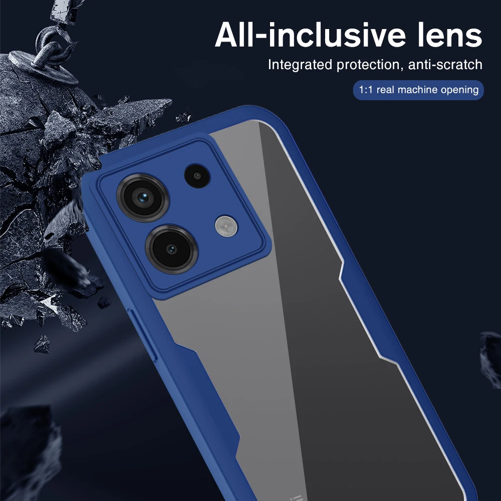 For Xiaomi Redmi Note 13 Pro 5G Case Double Sided Protect Cover Note13 Pro+ 13Pro Plus Note13Pro 4G Front PET Back Acrylic Funda