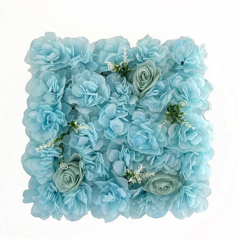 35x35cm fiore pannello a parete sfondo Decor sfondo floreale artificiale per la festa di nozze Baby Bridal Shower Silk Faux Wall