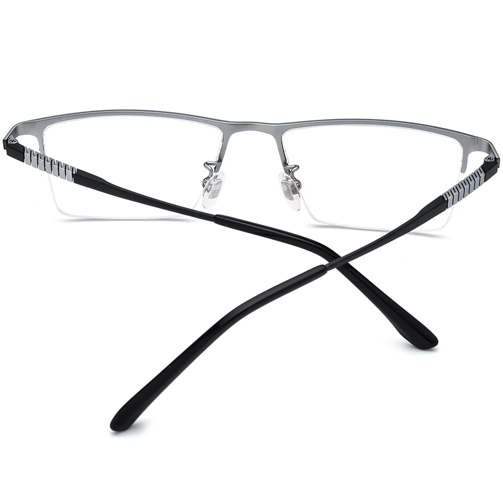 NIANZHEN سبائك التيتانيوم النظارات الإطار الرجال العلامة التجارية تصميم شبه بدون شفة مربع النظارات النساء خفيفة نصف حافة نظارات 69772