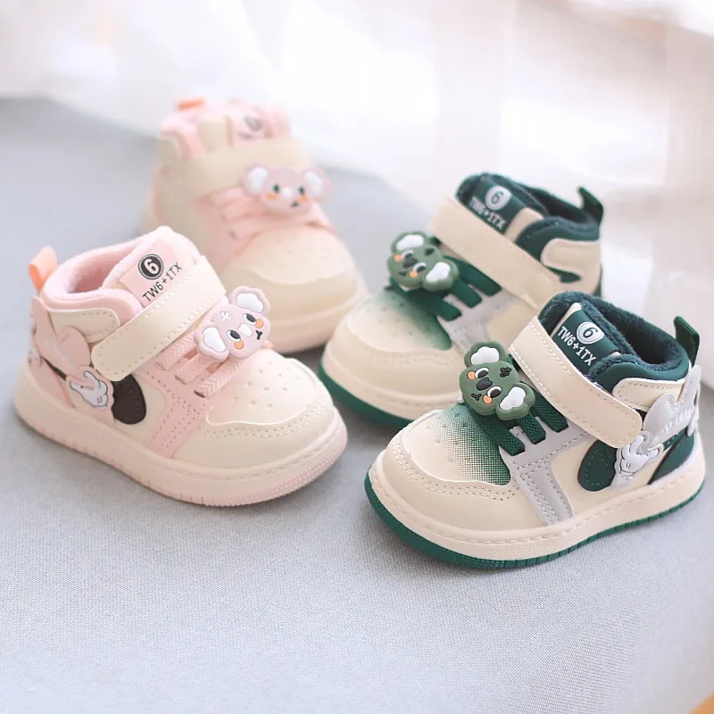 Baby Cute Cartoon Koala Casual Shoes Lovely Soft Soled Infant Winter Shoes Kids Fashion Antiskid Toddler Shoes Botas De Invierno