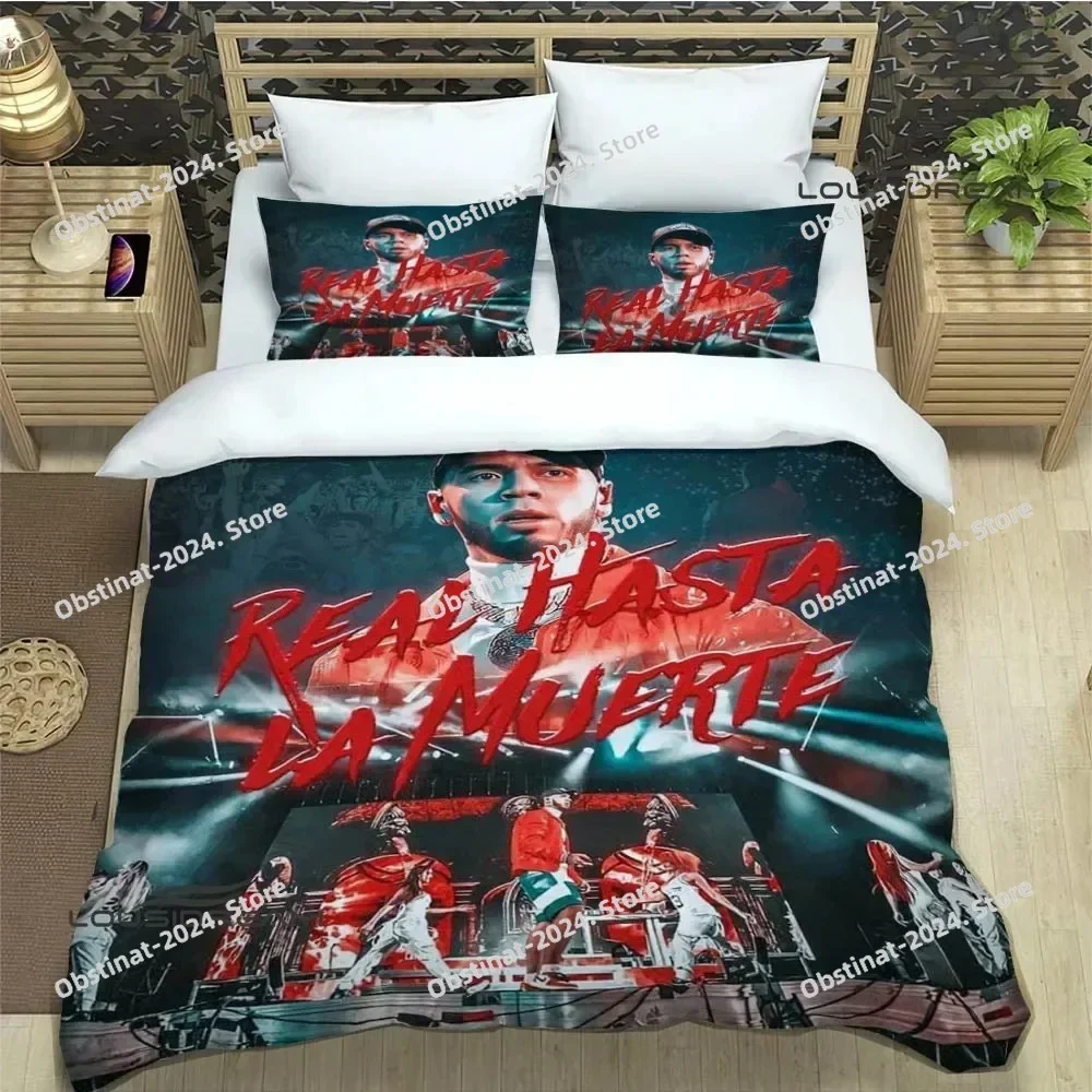 Rapper Anuel AA Bedding Set Printed Bed Set With Pillowcase Bed Duvet Cover Soft Single Double Queen Super King Size luxury gift