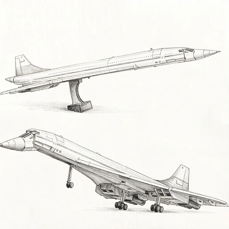Kit de construcción del Airbus Concorde de 2083 piezas, el primer avión supónico del mundo, bloques de transbordador espacial de aviación, juguetes de ladrillos, regalos para niños