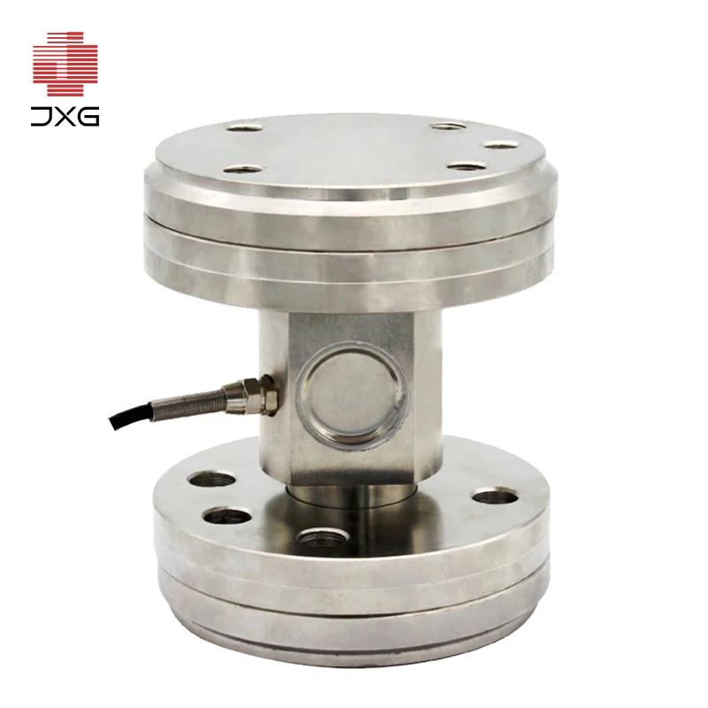 Dry powder mortar tank large range pressure measurement sensor flange mounting gravity flange column type load cell