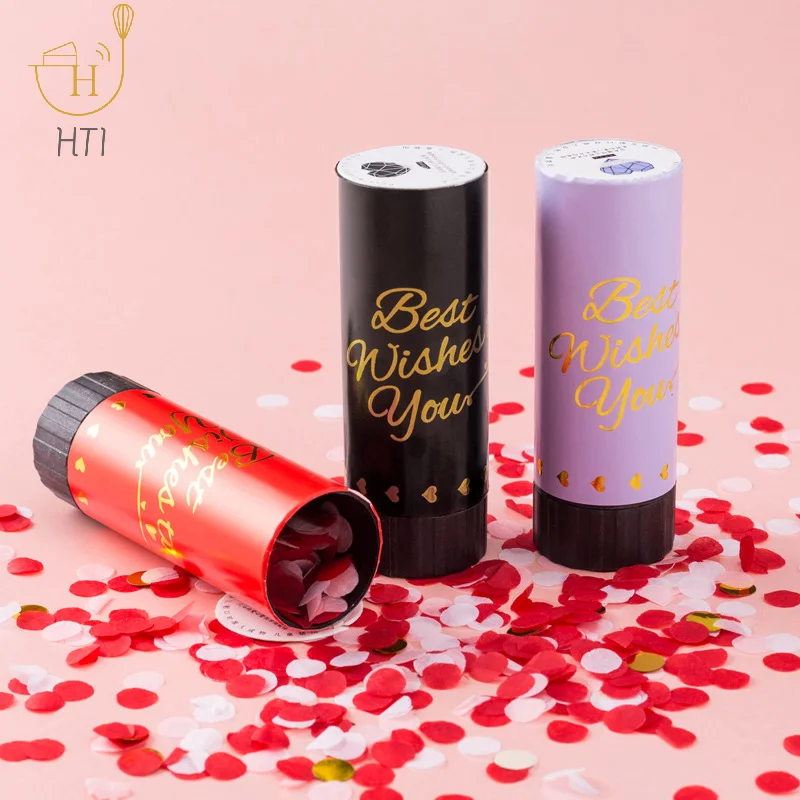 5 adet konfeti toplar kutlama havai fişek topu konfeti Popper el mezuniyet Xmas doğum günü düğün parti malzemeleri