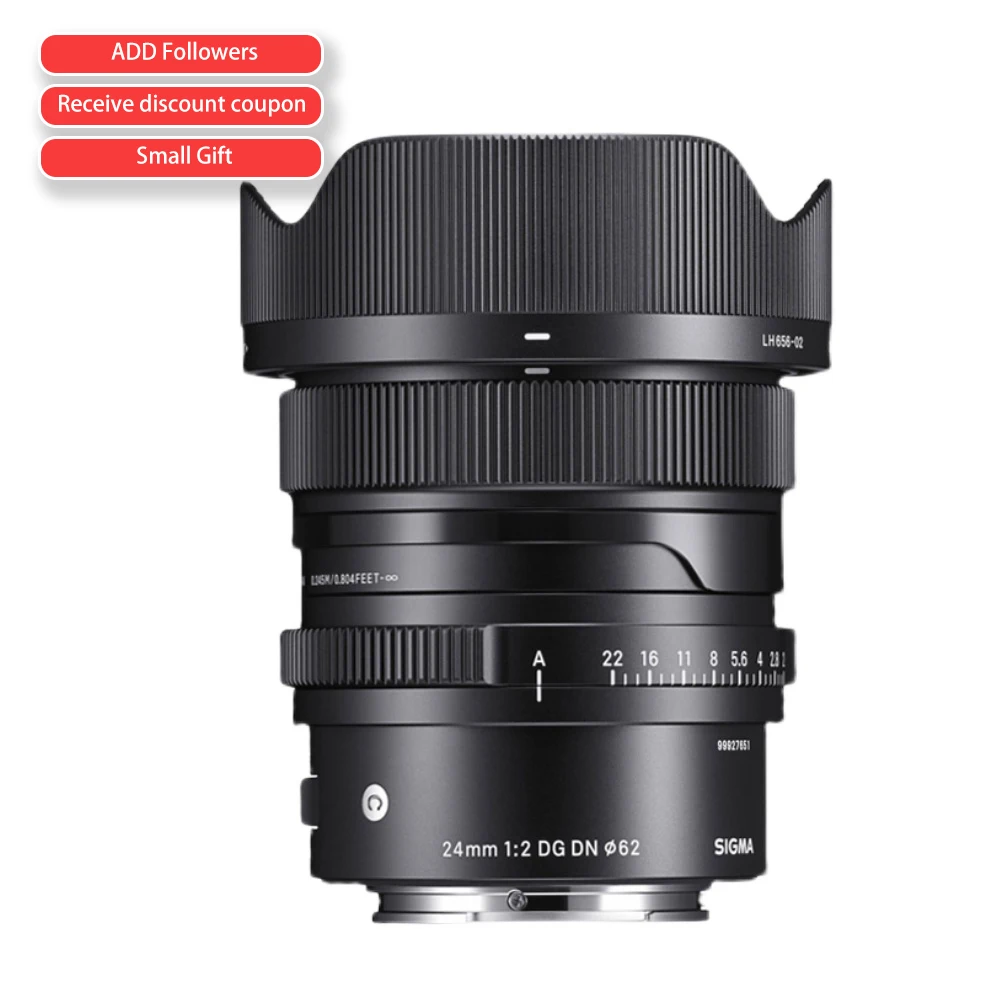 

Sigma 24mm f2 DG DN Full-Frame Micro-Single Wide-Angle Fixed Focus Lens Suitable For E-mount L-mount