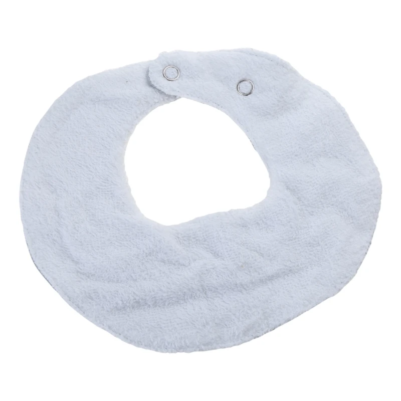 Baby Feeding Drool Bibs Collar Decoration Newborn Solid Color Bib Absorbent Adjustable Button Bib Soft Cotton Scarf