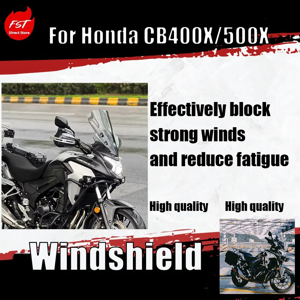 

For the front windscreen cover parts of Honda CB400X. Windscreen imported glass protective cover for the windscreen of CB50